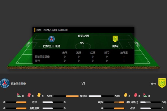 2024年12月01日法甲第13轮巴黎圣日耳曼vs南特比分预测