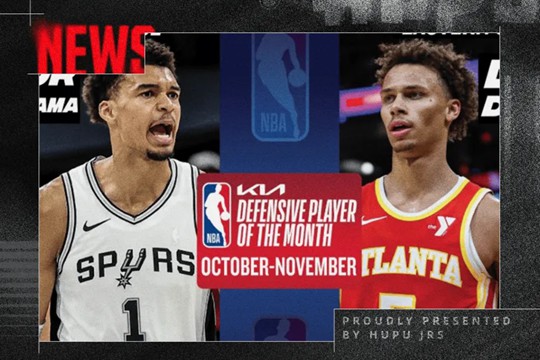 10月-11月NBA常规赛最佳球员，最佳防守，最佳新秀人选出炉