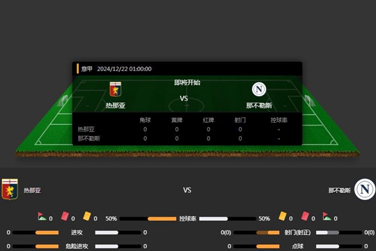 2024年12月22日意甲第17轮热那亚vs那不勒斯比分预测