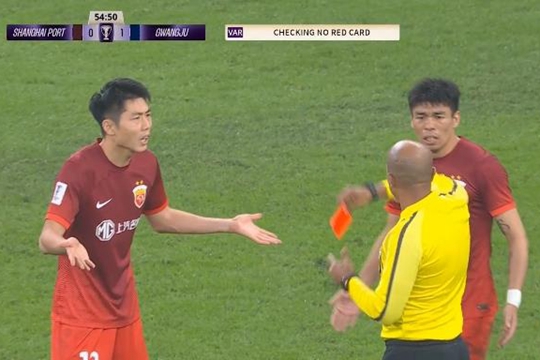 亚足联处罚：魏震亚冠染红禁赛3场，罚款2000美元