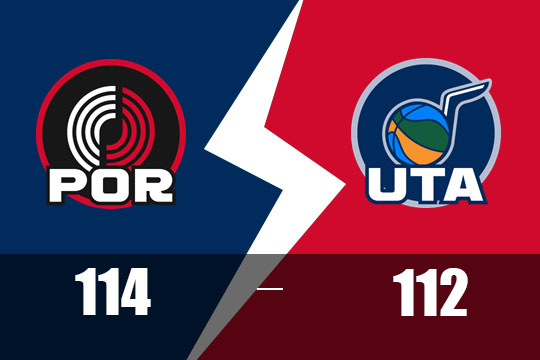 2025年2月25日NBA比赛战报：开拓者以114比112险胜爵士