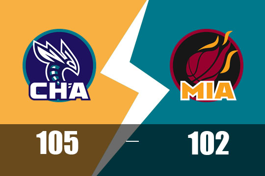 黄蜂末节狂飙32分，客场105-102险胜热火(3月11日NBA比赛战报)