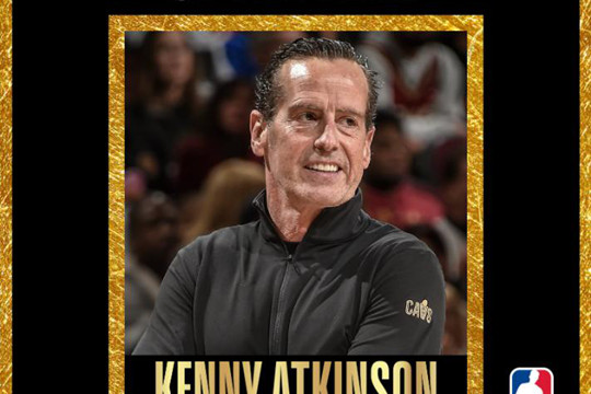 骑士主帅肯尼·阿特金森当选NBA年度最佳教练